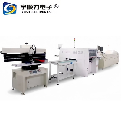 La línea de producción de ensamblaje de PCB de alta velocidad semi-automática SMT puede satisfacer el lote de ensamblaje de PCB.